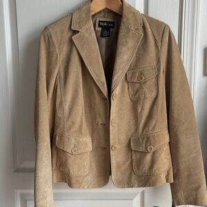 Style & Co. Camel Suede Blazer